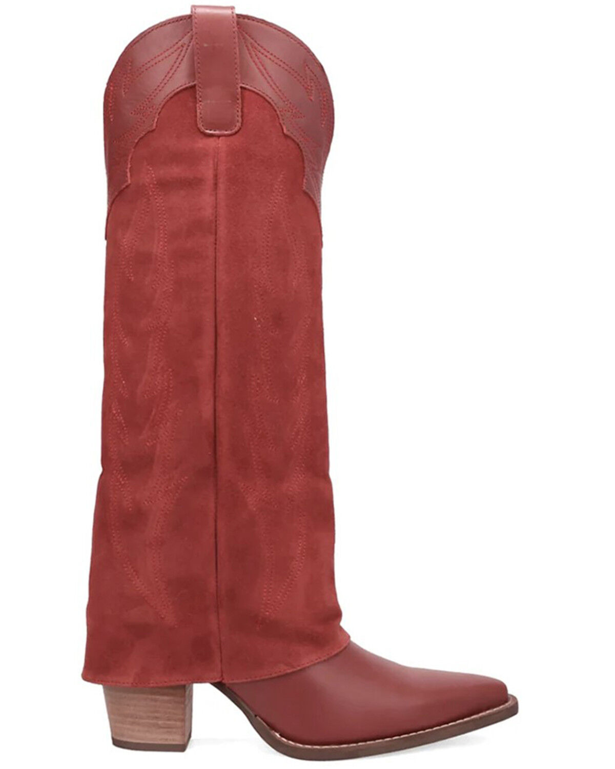Image #2 - Dingo Women's Wild Horses Tall Western Boots - Snip Toe, Red, hi-res