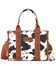 Image #1 - Wrangler Women's Cow Print Concealed Carry Crossbody Bag, Brown, hi-res