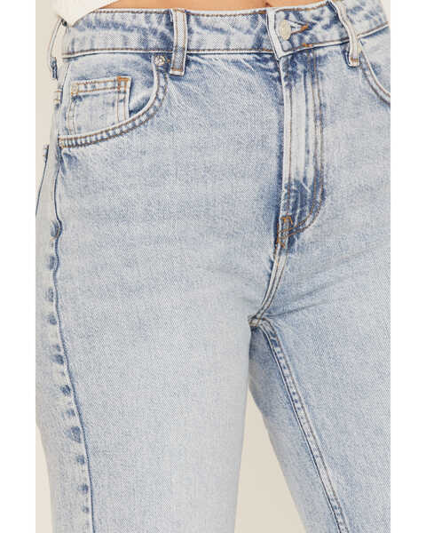 Image #2 - Free People Women's Pacifica Straight Leg Jeans, Blue, hi-res