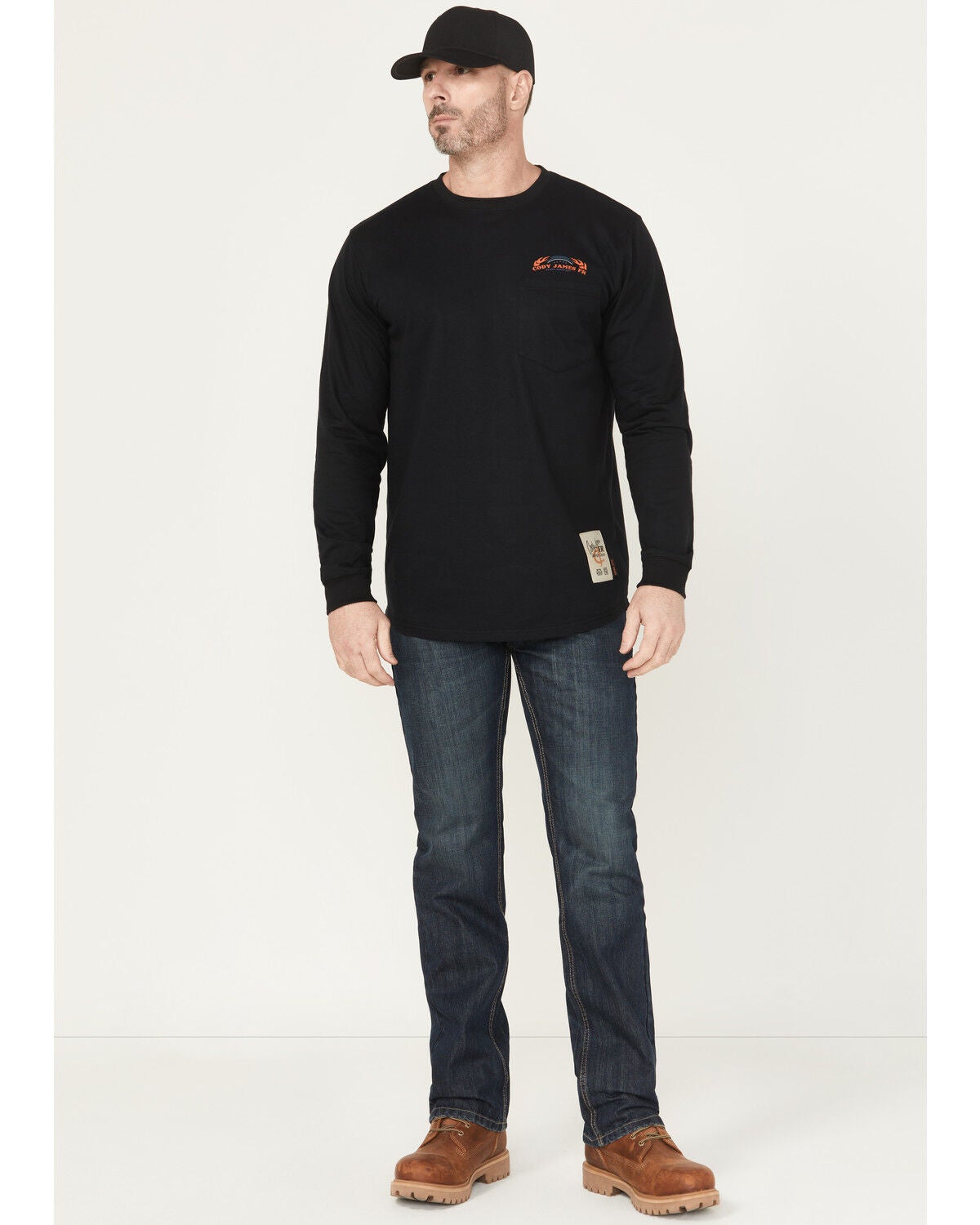 Cody James Men's FR Canter Dark Wash Straight Denim Jeans - Big, Dark Wash, hi-res