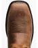 Ariat Men's Liberty 11" Workhog Western Work Boots - Broad Square Toe, Distressed Brown, hi-res