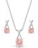Montana Silversmiths Women's Strong & Beautiful Jewelry Set, Pink, hi-res
