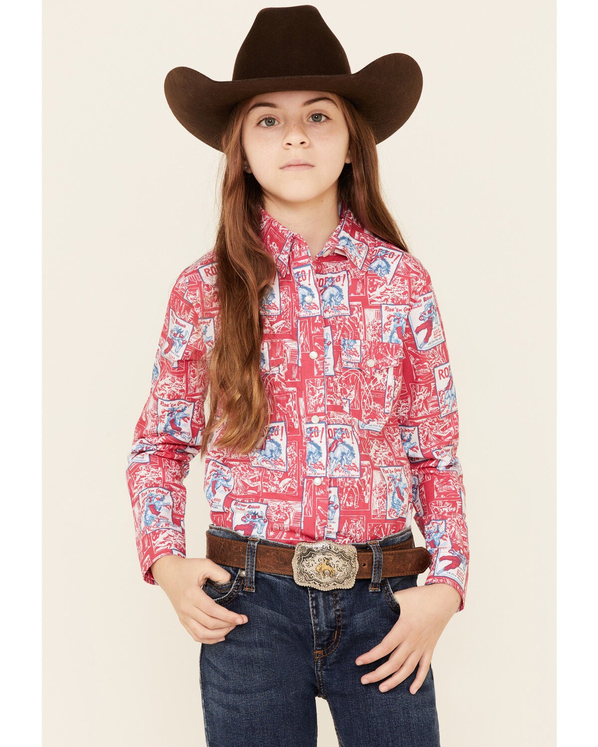 Panhandle Girls' Hot Pink Rodeo Poster 