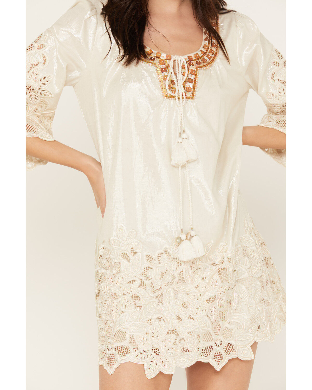Image #3 - Shyanne Women's Bridal Mini Dress, Cream, hi-res