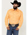 Image #2 - Roper Men's Amarillo Collection Solid Long Sleeve Western Shirt, Yellow, hi-res