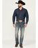 Image #1 - Rock & Roll Denim Men's Double Barrel Medium Vintage Wash Relaxed Stackable Bootcut Stretch Denim Jeans, Medium Wash, hi-res
