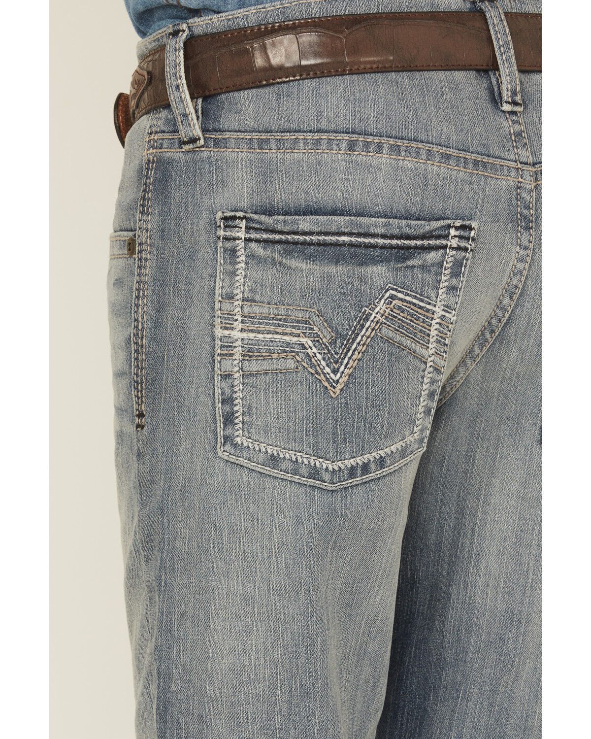 Image #4 - Cody James Boys' Medium Wash Buckskin Slim Bootcut Stretch Denim Jeans, Medium Wash, hi-res