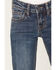 Image #2 - Rock & Roll Denim Girls' Medium Wash Boot Stitch Bootcut Denim Jeans, Medium Wash, hi-res