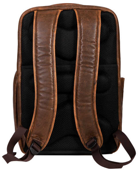 Image #2 - Scully Leather Front Flap Backpack, Brown, hi-res