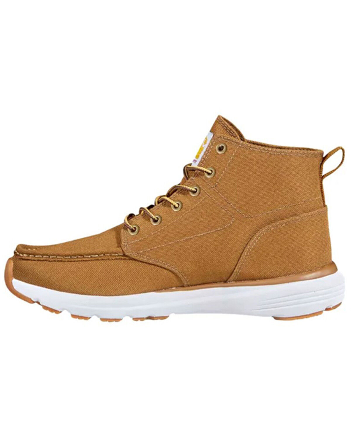 Image #3 - Carhartt Women's Haslett Canvas Chukka Moc Work Shoes - Soft Toe, Brown, hi-res