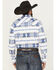 Image #4 - Rock & Roll Denim Men's Southwestern Print Long Sleeve Snap Stretch Western Shirt, White, hi-res