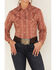 Image #3 - Rough Stock by Panhandle Women's Long Sleeve Snap Western Shirt, Rust Copper, hi-res