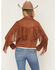 Image #7 - Idyllwind Women's Juniper Faux Suede Boot Stitched Fringe Zip-Up Jacket, Caramel, hi-res