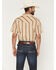 Image #4 - Gibson Trading Co Men's Calico Saloon Floral Striped Short Sleeve Snap Western Shirt, Cream, hi-res