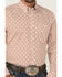 Image #3 - RANK 45® Men's Desert Walk Southwestern Print Long Sleeve Button-Down Stretch Western Shirt, Caramel, hi-res