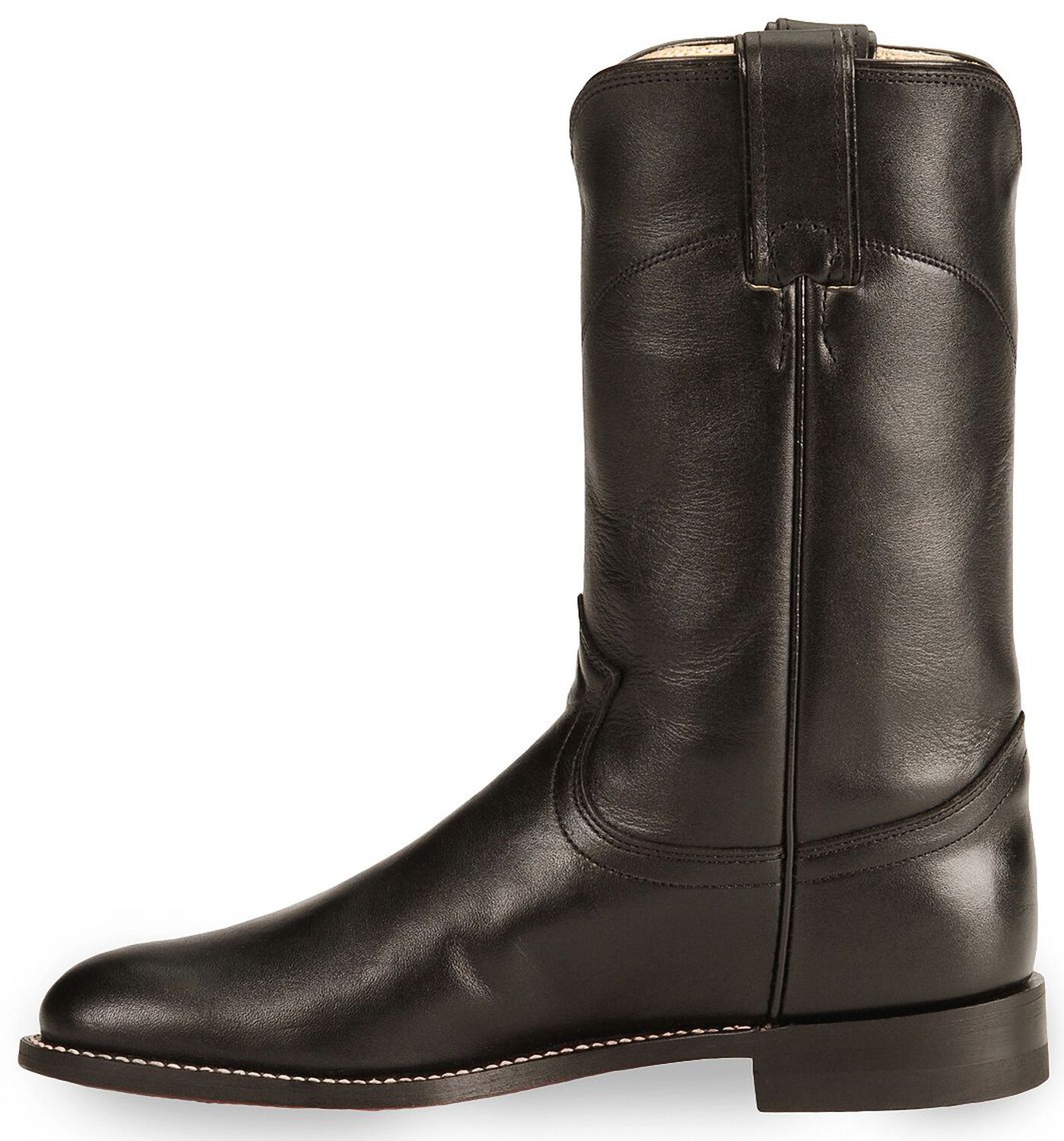 Image #3 - Justin Women's Original Black Roper Boots - Round Toe, , hi-res