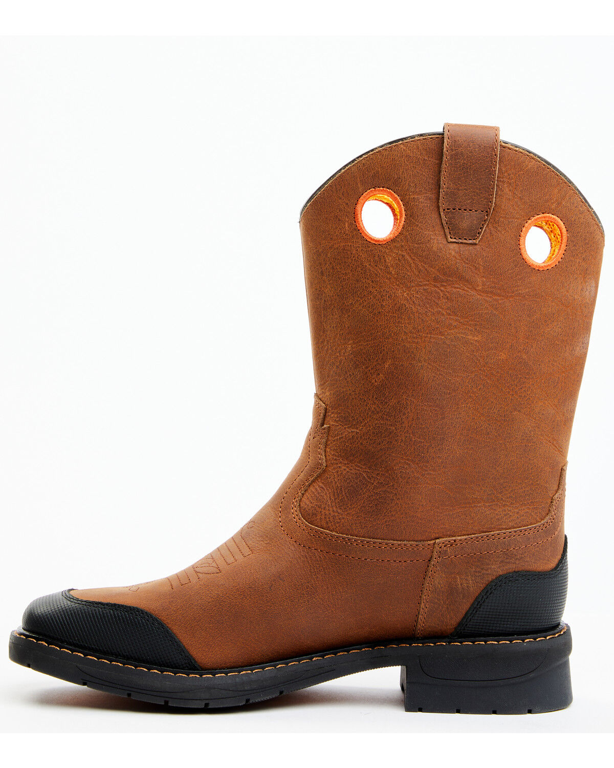 Image #3 - Cody James Boys' Skull Work Boots - Broad Square Toe, Multi, hi-res