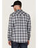 Image #4 - Cody James Men's FR Large Plaid Long Sleeve Snap Work Shirt , Charcoal, hi-res