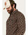 Image #2 - Moonshine Spirit Men's Freedom Paisley Print Long Sleeve Snap Western Shirt, Navy, hi-res