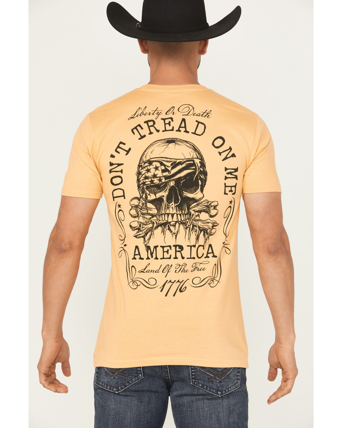Image #3 - Howitzer Men's Liberty Short Sleeve Graphic T-Shirt, Yellow, hi-res