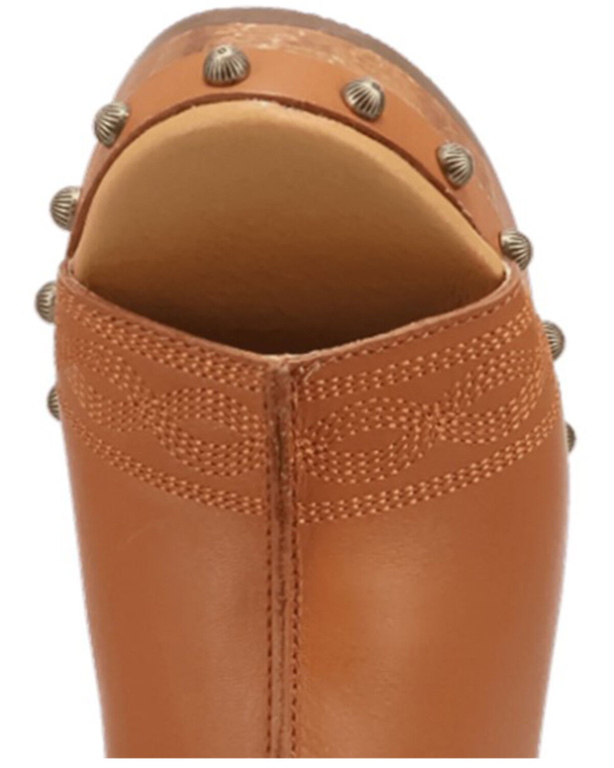 Image #6 - Dingo Women's Clover Wooden Sandals, Brown, hi-res