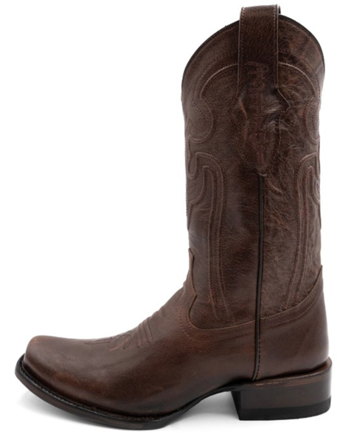 Image #3 - Ferrini Men's Wyatt Western Boots - Square Toe, Chocolate, hi-res