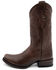 Image #3 - Ferrini Men's Wyatt Western Boots - Square Toe, Chocolate, hi-res