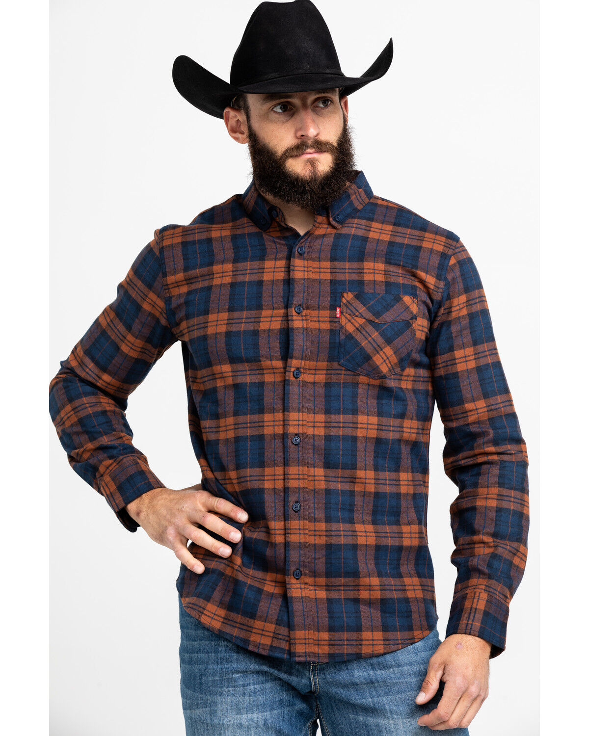 levi mens flannel shirts