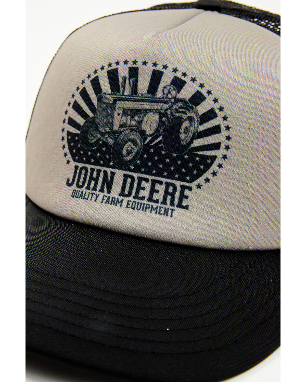 Image #2 - John Deere Men's Foam Front Trucker Cap, Olive, hi-res