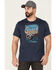 Image #1 - Brothers and Sons Men's Navy Ozark National Forest Graphic Short Sleeve T-Shirt , Navy, hi-res