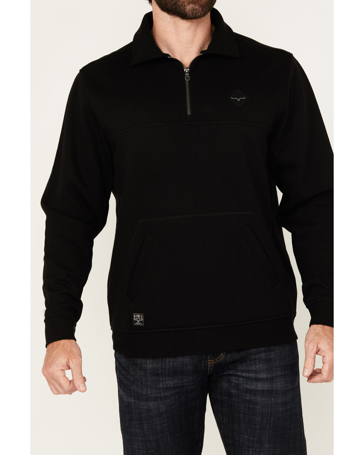Image #3 - Kimes Ranch Men's Boot Barn Exclusive Diamond Head Solid Logo Pullover, Black, hi-res