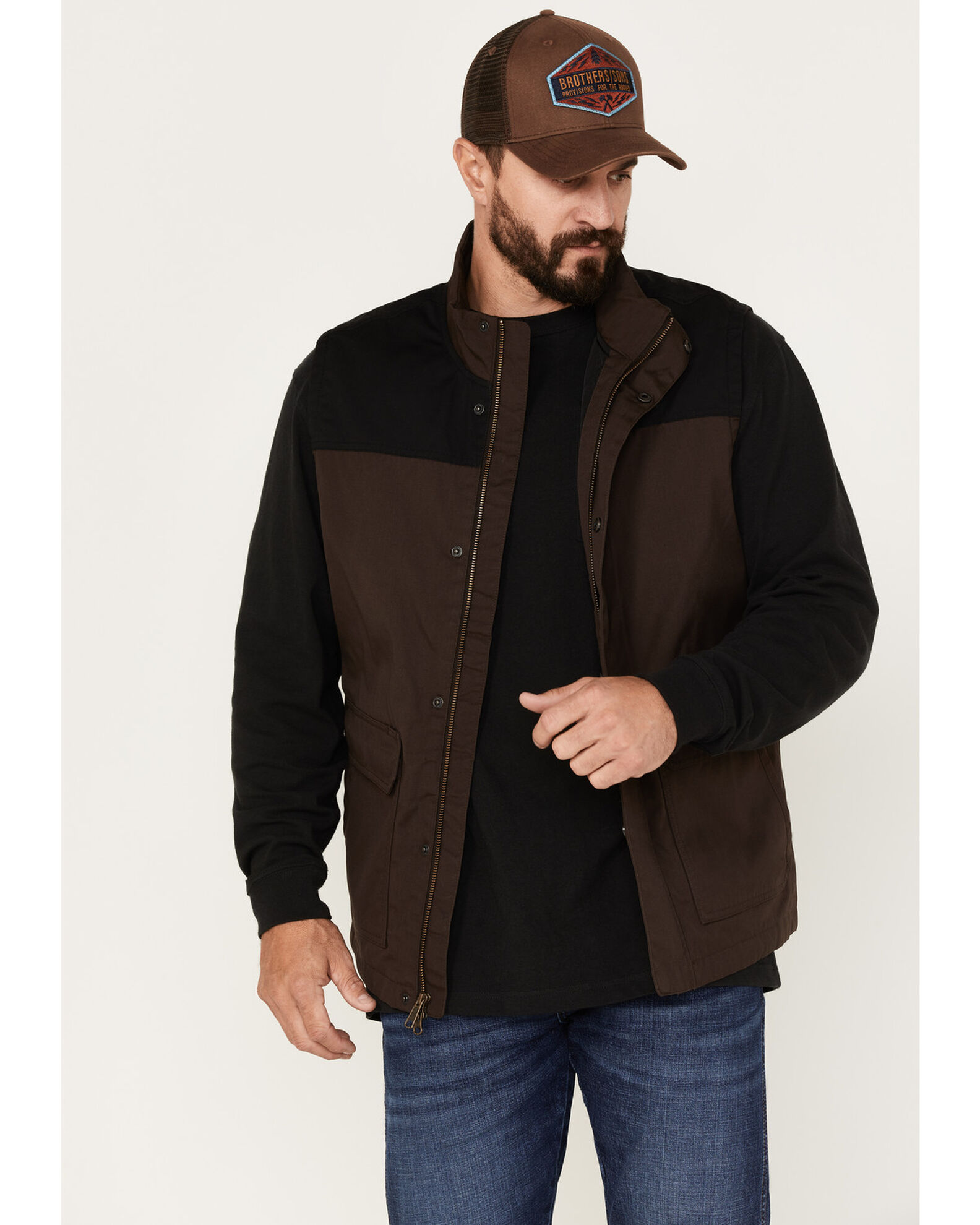 Men's waxed canvas vest store