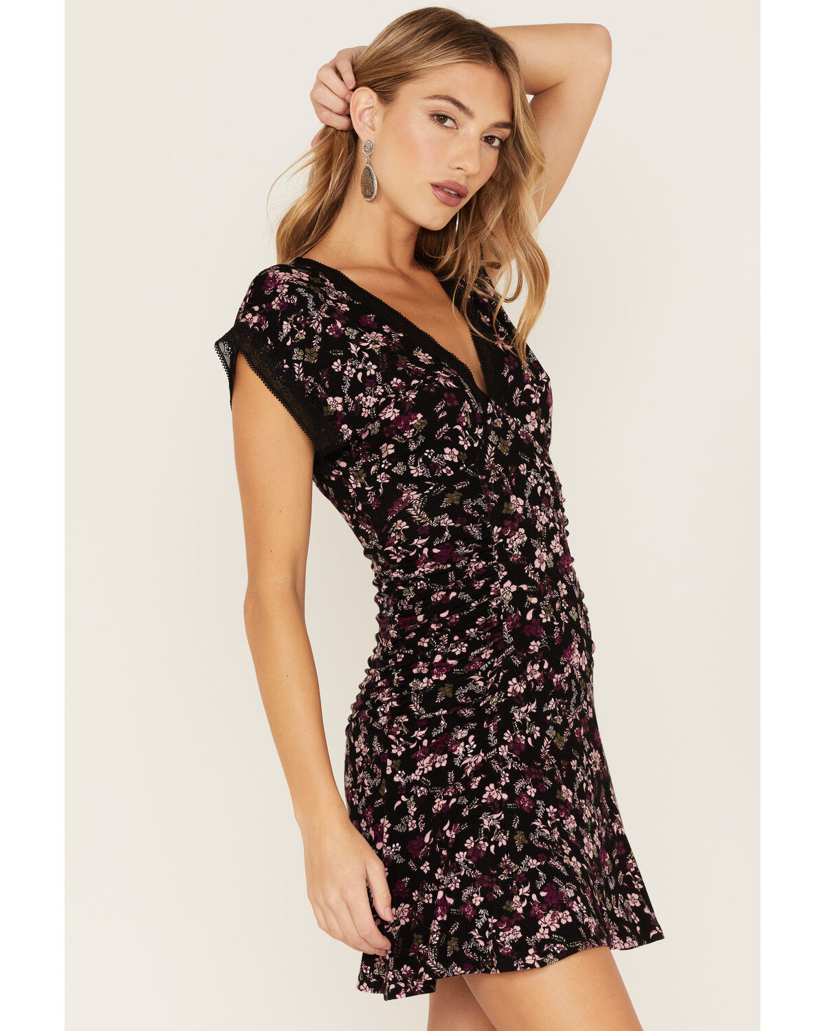 Image #2 - Idyllwind Women's Floral Print Ruched Dress, , hi-res