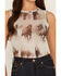 Image #3 - Youth In Revolt Women's Running Horse Mesh Tank Top, Tan, hi-res