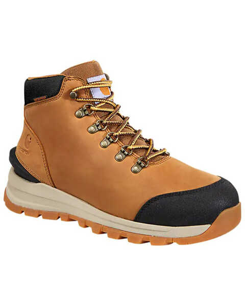 Carhartt Men's Gilmore 5" Hiker Work Boot - Soft Toe, Lt Brown, hi-res