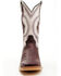 Image #4 - Tanner Mark Men's Exotic Caiman Western Boots - Broad Square Toe, Wine, hi-res
