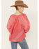 Image #4 - Free People Women's Elena Printed Top, Red, hi-res