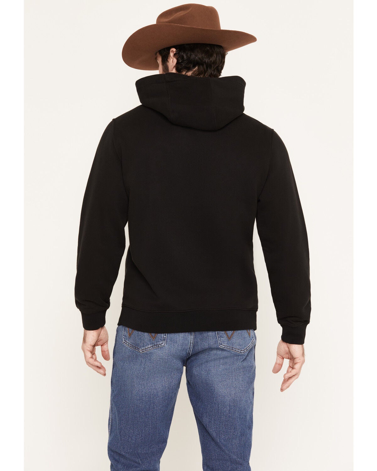 Image #4 - Kimes Ranch Men's Riddle Camo Fill Logo Hooded Sweatshirt, Black, hi-res