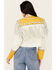 Image #4 - Double D Ranch Women's Reeves County Fringe Leather Jacket, Yellow, hi-res