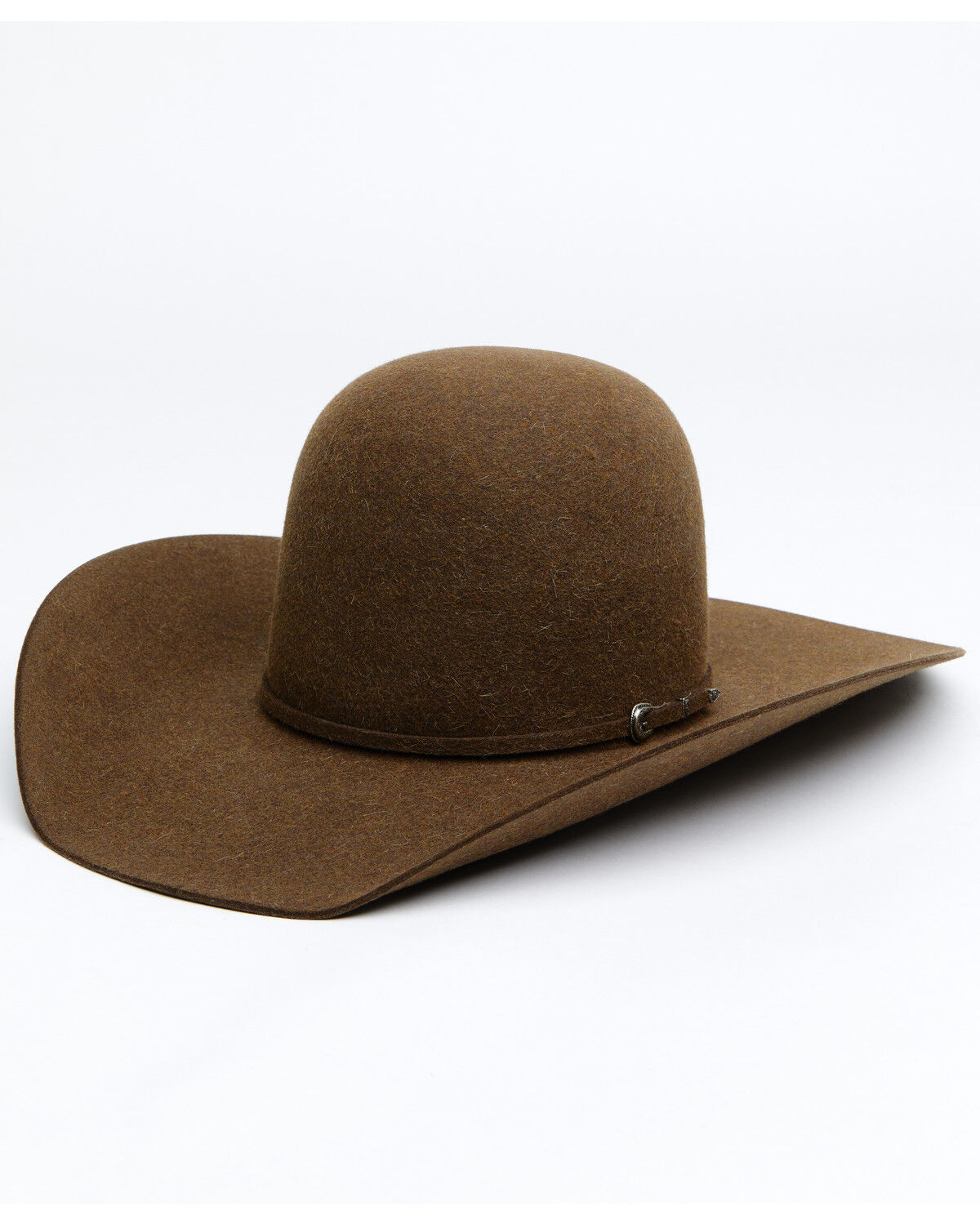 Image #1 - Rodeo King 7X Open Crown Fur Felt Western Hat, Brown, hi-res