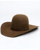 Image #1 - Rodeo King 7X Open Crown Fur Felt Western Hat, Brown, hi-res