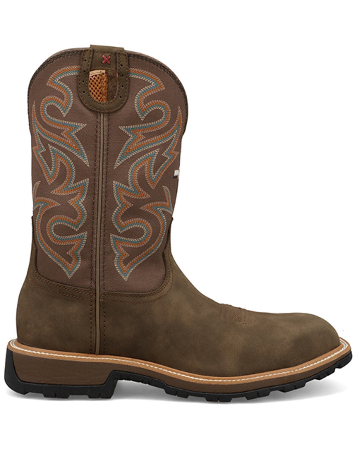 Image #2 - Twisted X Men's 11" UltraLite X&trade; Work Boots - Nano Composite Toe, Taupe, hi-res