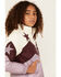 Image #2 - Shyanne Girls' Chevron Color Block Star Jacket, Pink, hi-res