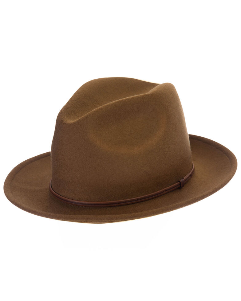 Black Creek Copper Crushable Western Wool Felt Hat , Rust Copper, hi-res