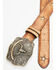 Image #3 - Idyllwind Women's Cordero Longhorn Buckle And Star Cutout Belt, Brown, hi-res