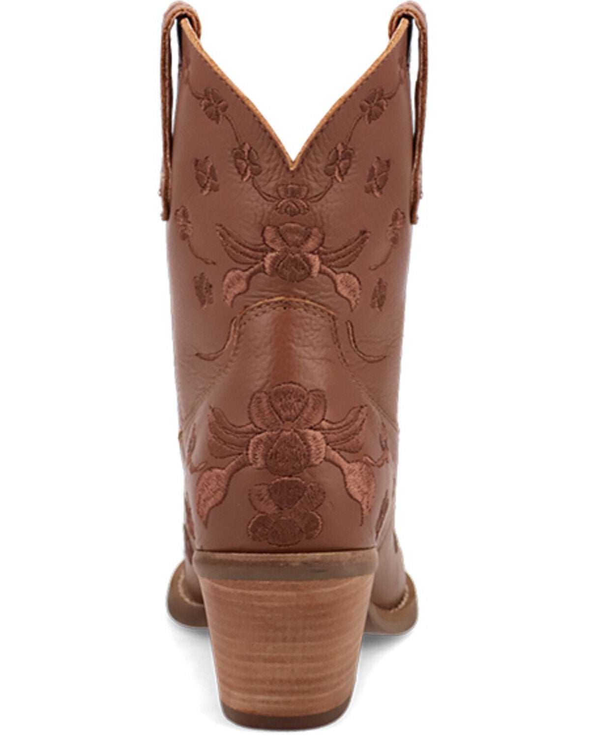 Image #5 - Dingo Women's Sweetheart Embroidered Booties - Round Toe, Brown, hi-res