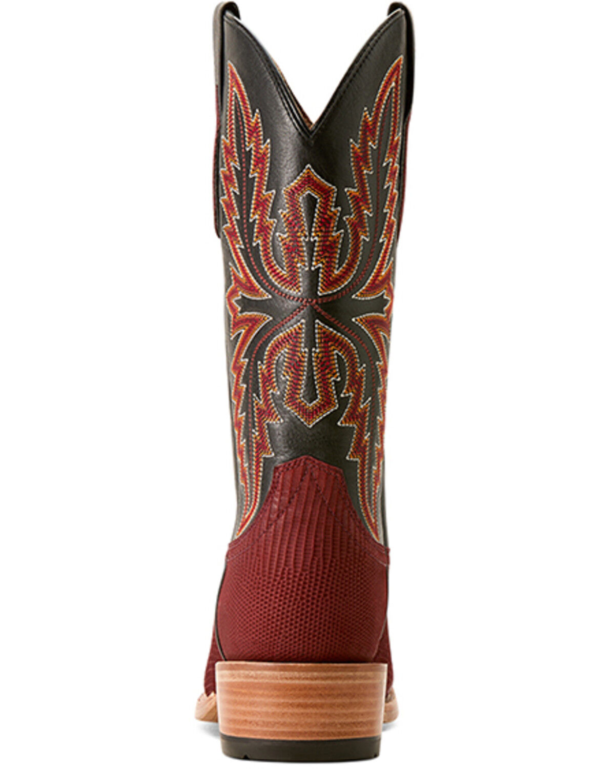 Image #3 - Ariat Men's Futurity Relentless Gold Rush Exotic Lizard Western Boots - Square Toe, Red, hi-res