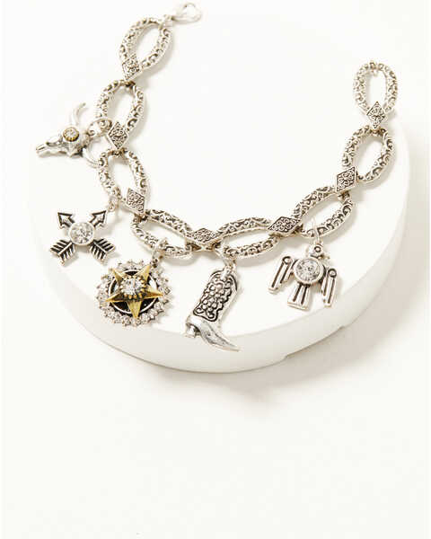 Idyllwind Women's Apollo Charm Bracelet , Silver, hi-res