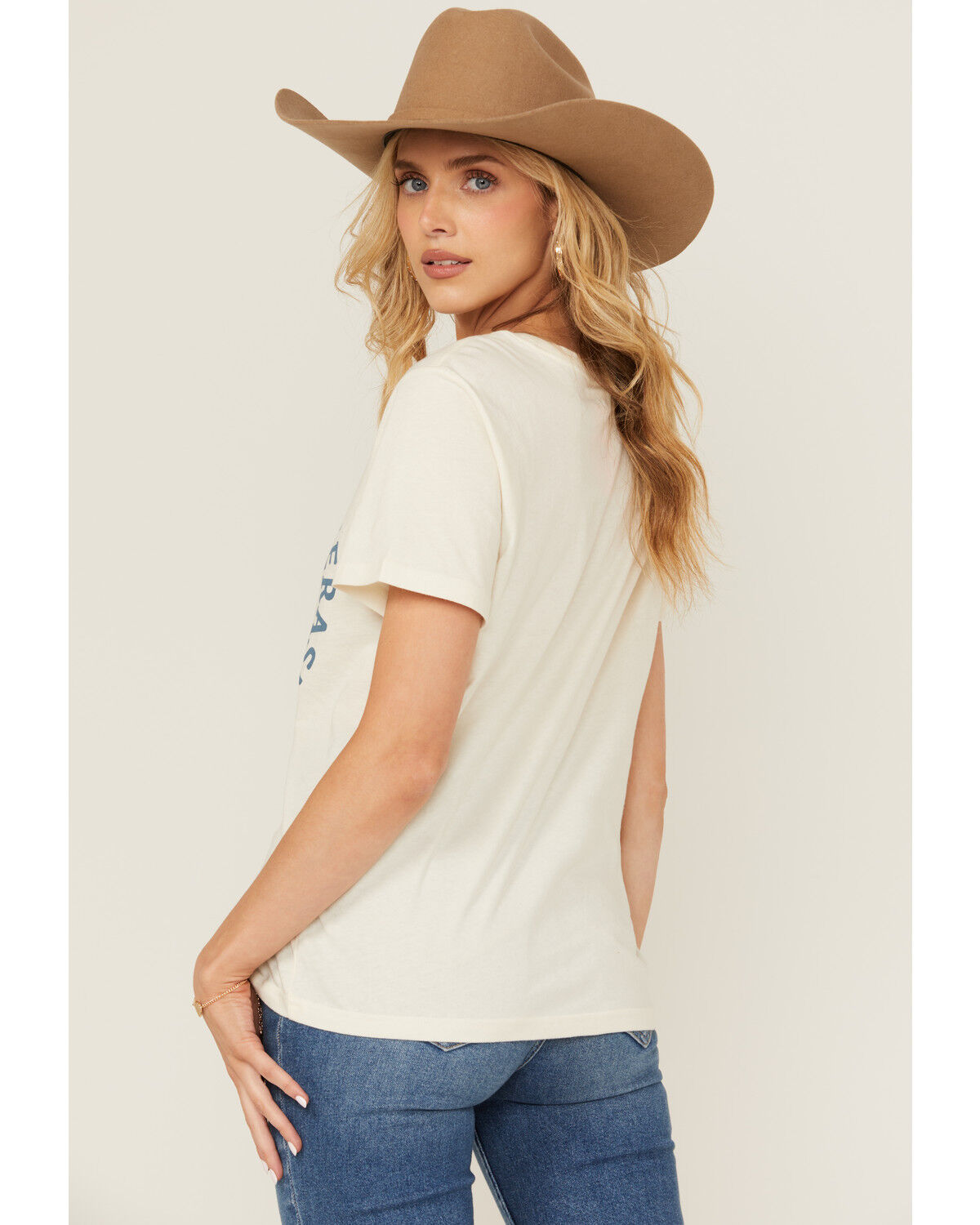 Image #4 - Wrangler Women's Bronco Short Sleeve Graphic Tee, Cream, hi-res