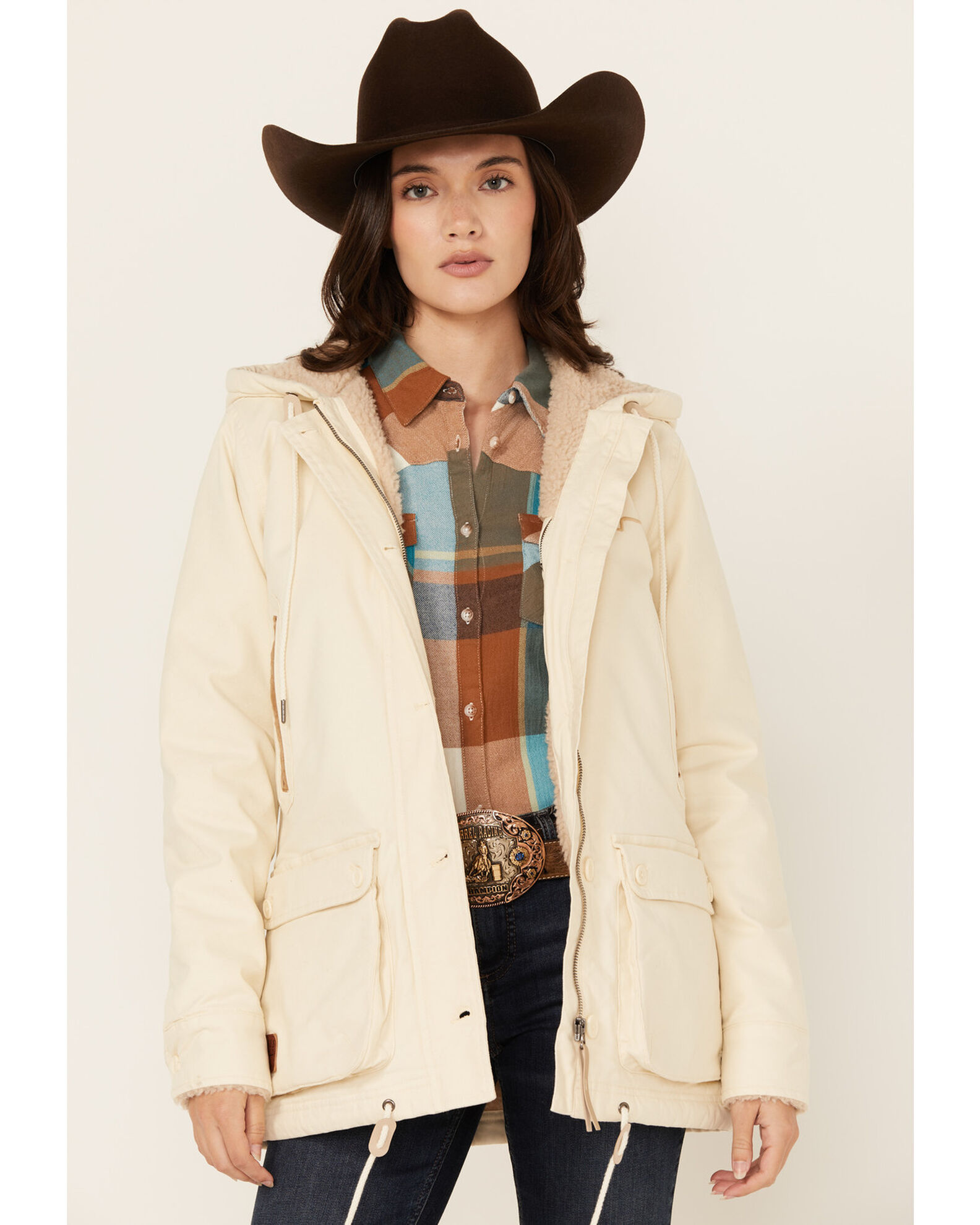 Sherpa lined ranch jacket new arrivals